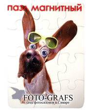 Магнитный пазл с Вашей фотографией формата 13x18 см.